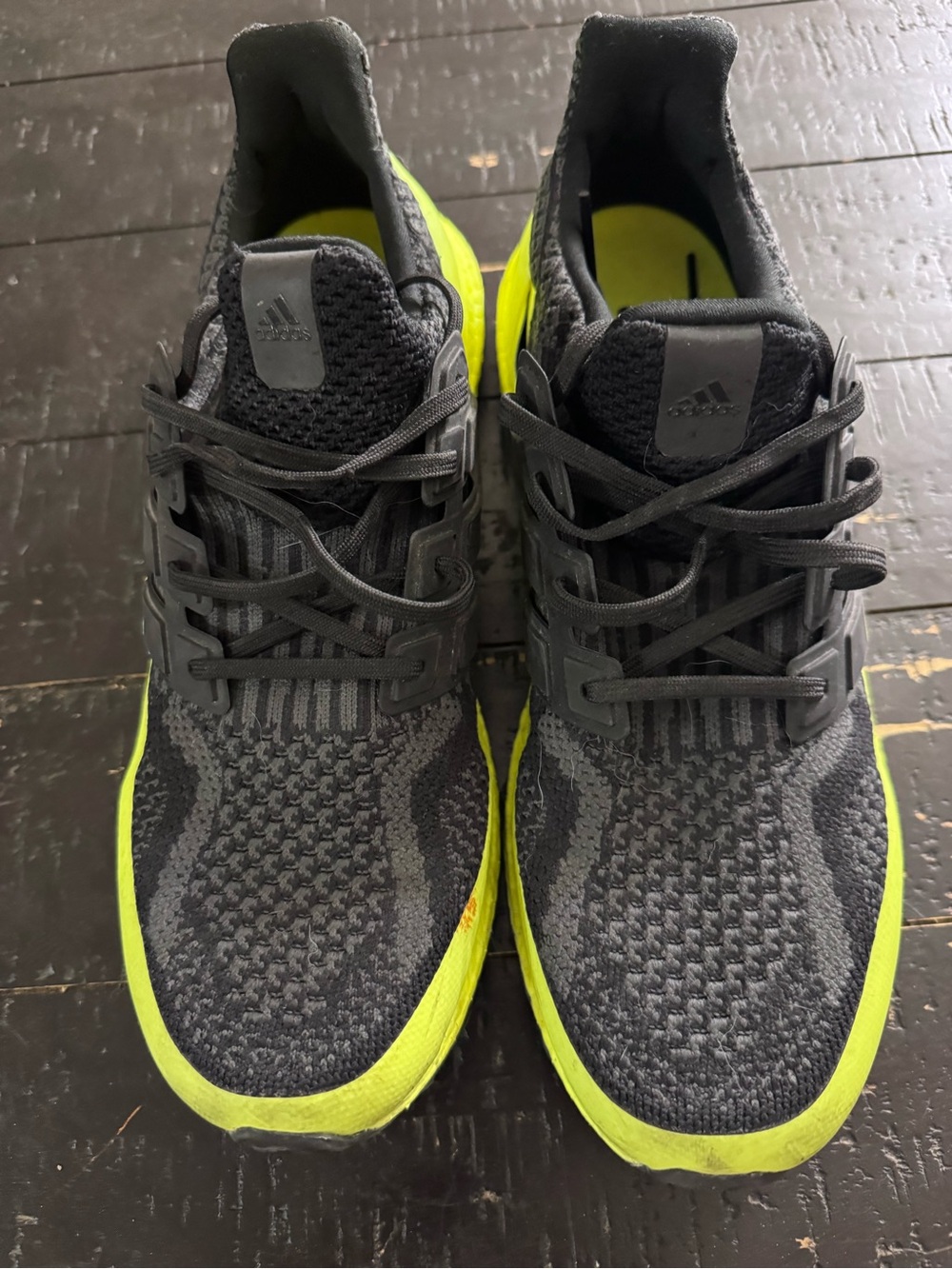 Adidas Ultraboost 5.0 DNA "Core Black / Solar Yellow" (H68071) - Men's Size 11.5